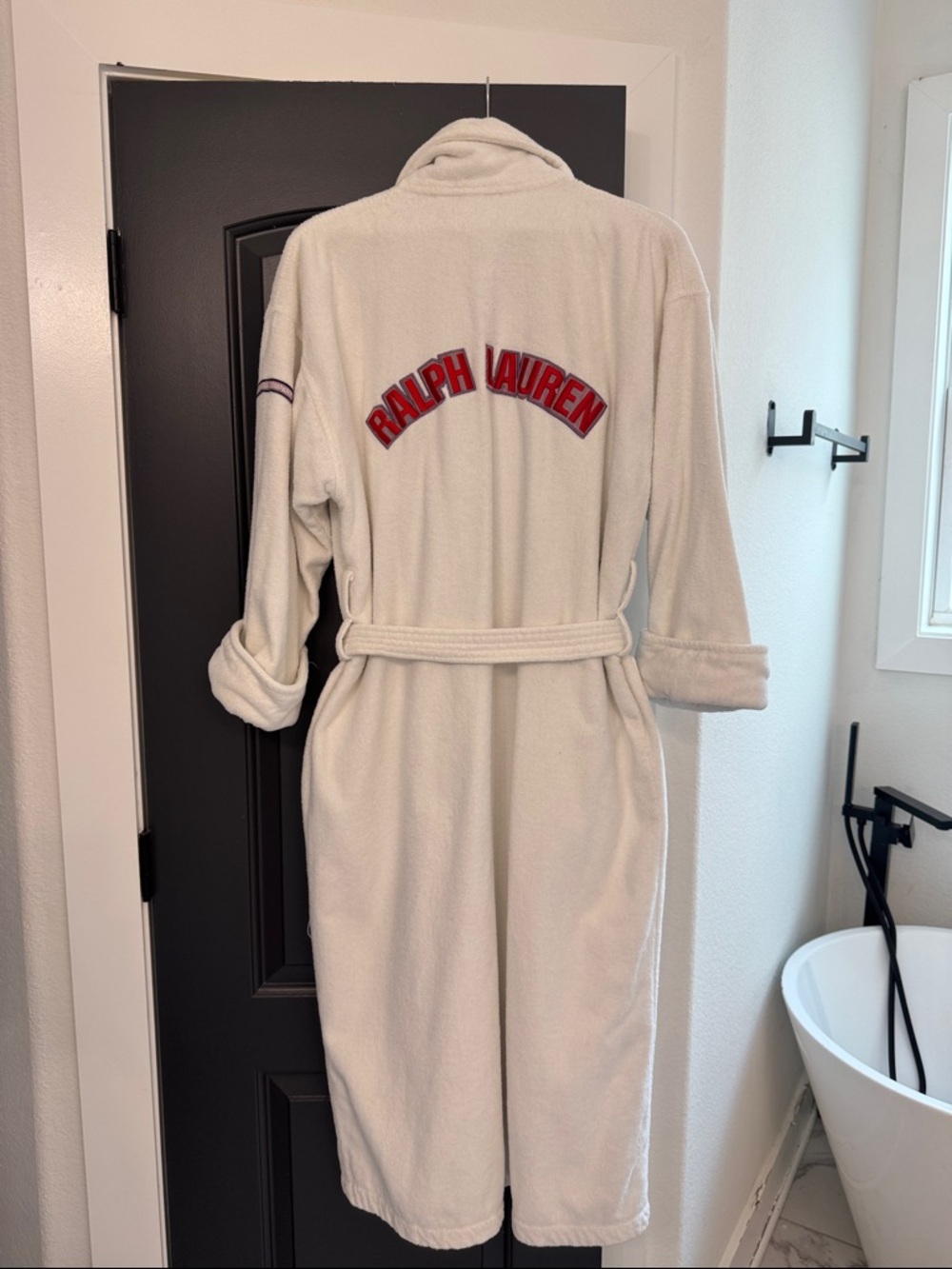 Polo by Ralph Lauren White Plush Robe